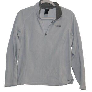 The North Face Womens Gray Quarter Zip Fleece Medium